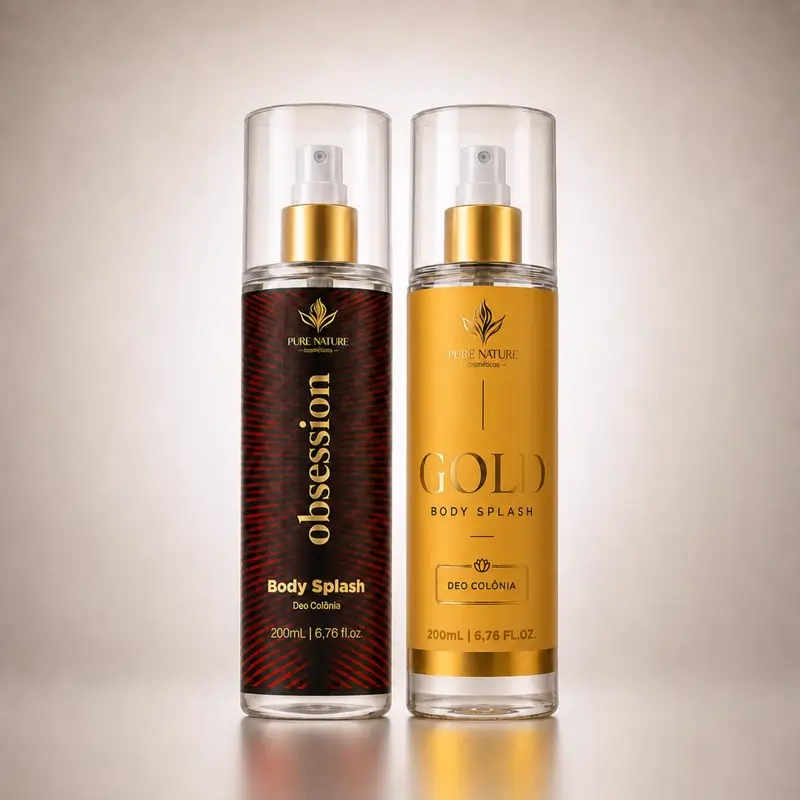 Kit 2 Body Splash Obsession + Gold 200ml Pure Nature