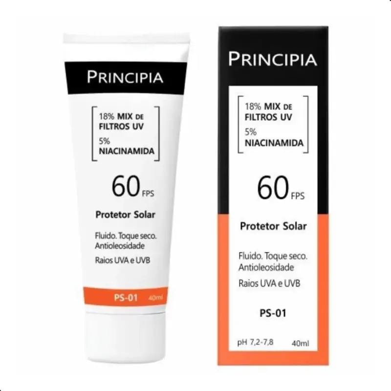 Protetor Solar Fluido Principia PS-01 FPS 60 40ml