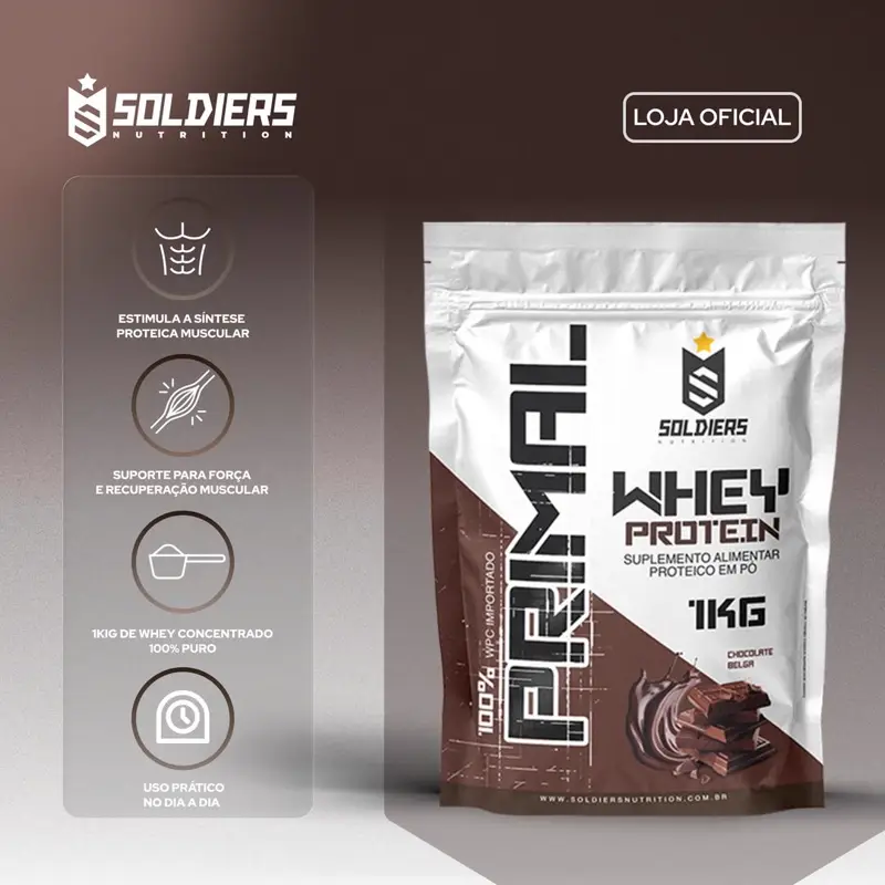 Whey Protein Primal 1kg Soldiers Nutrition